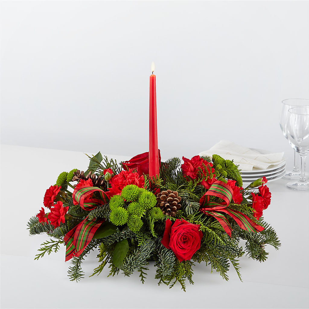 By the Candlelight Centerpiece – Burns Florist, Hanceville AL