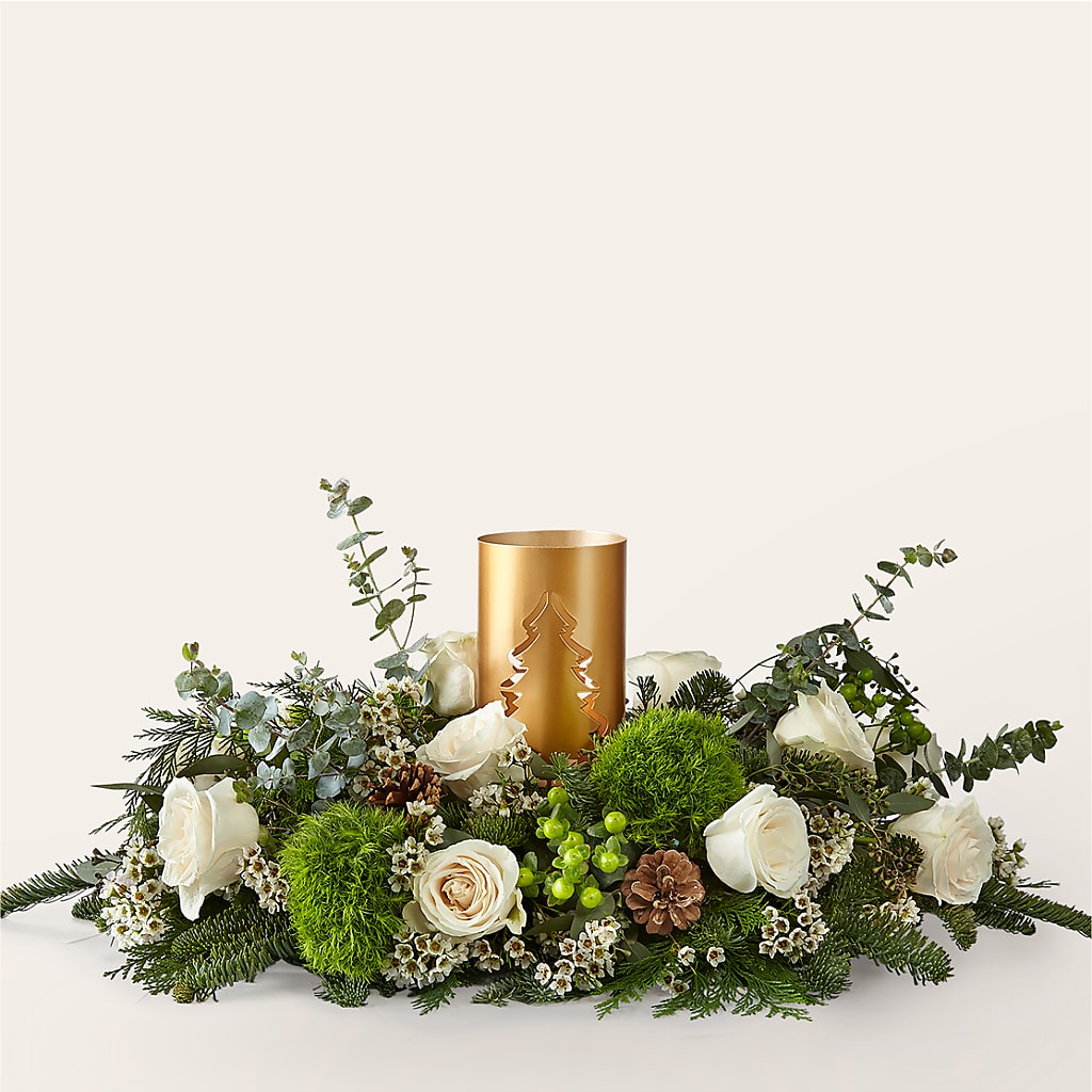 Chestnuts Roasting Centerpiece – Burns Florist, Hanceville AL