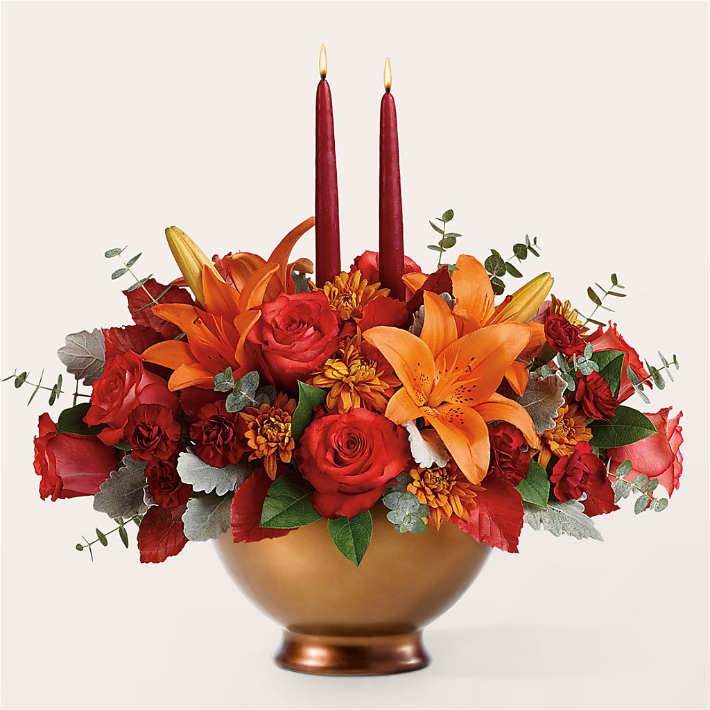 Fruits of Fall Centerpiece – Burns Florist, Hanceville AL