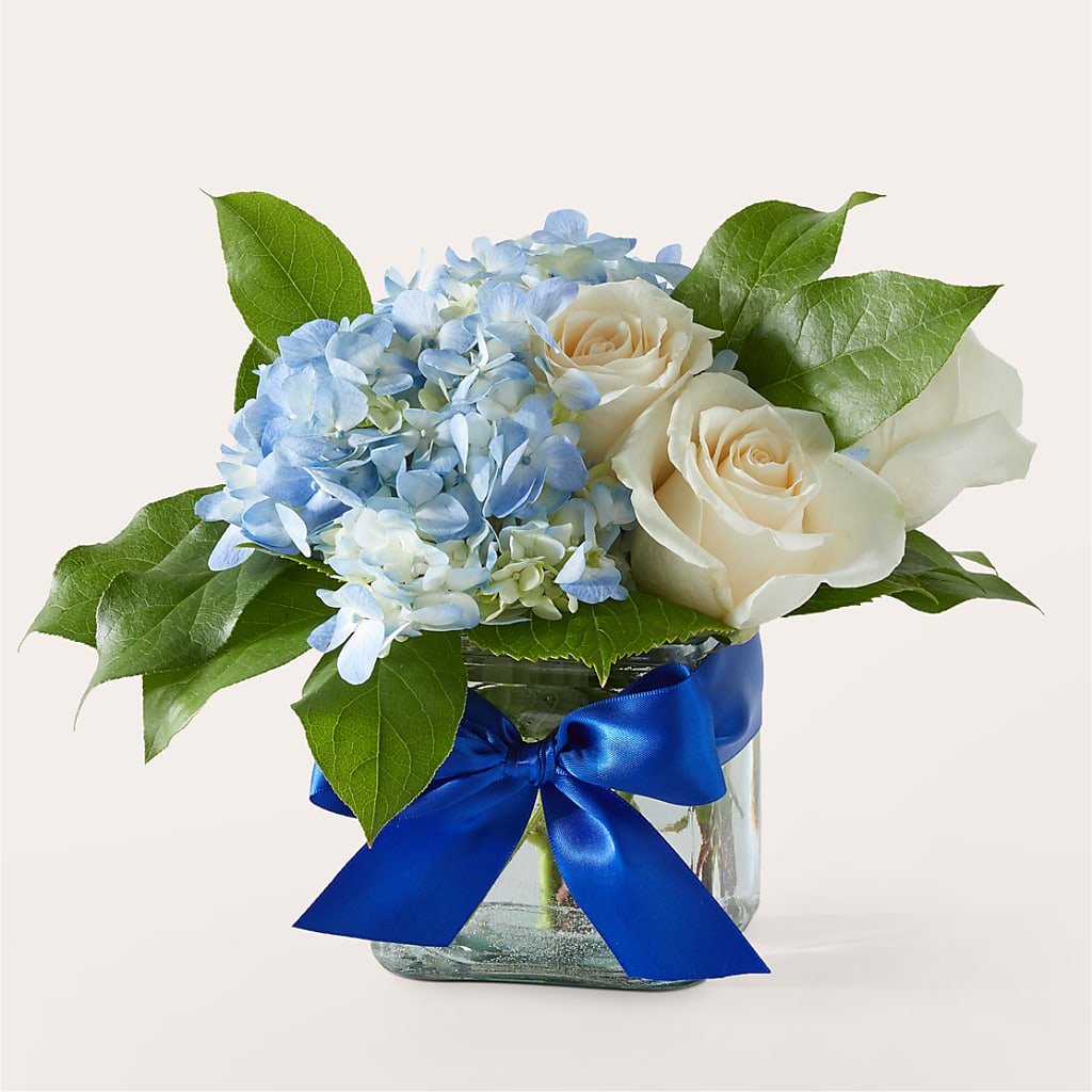 Sky Blue Delight Bouquet – Burns Florist, Hanceville AL