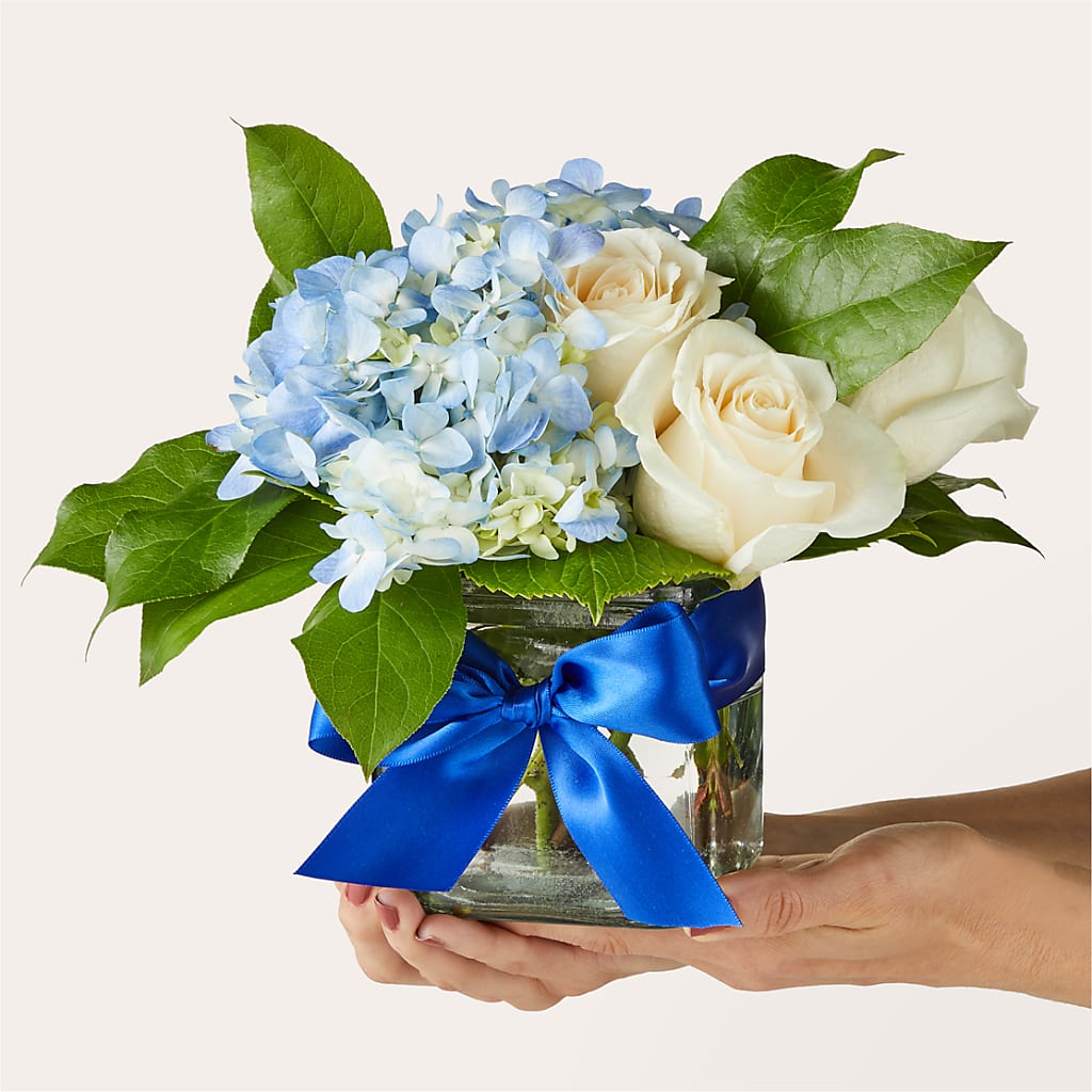 Sky Blue Delight Bouquet – Burns Florist, Hanceville AL