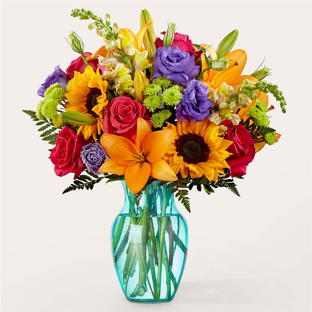 Double Rainbow Bouquet – Burns Florist, Hanceville AL