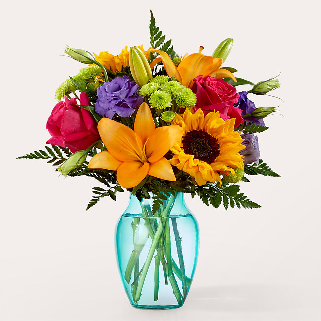 Double Rainbow Bouquet – Burns Florist, Hanceville AL