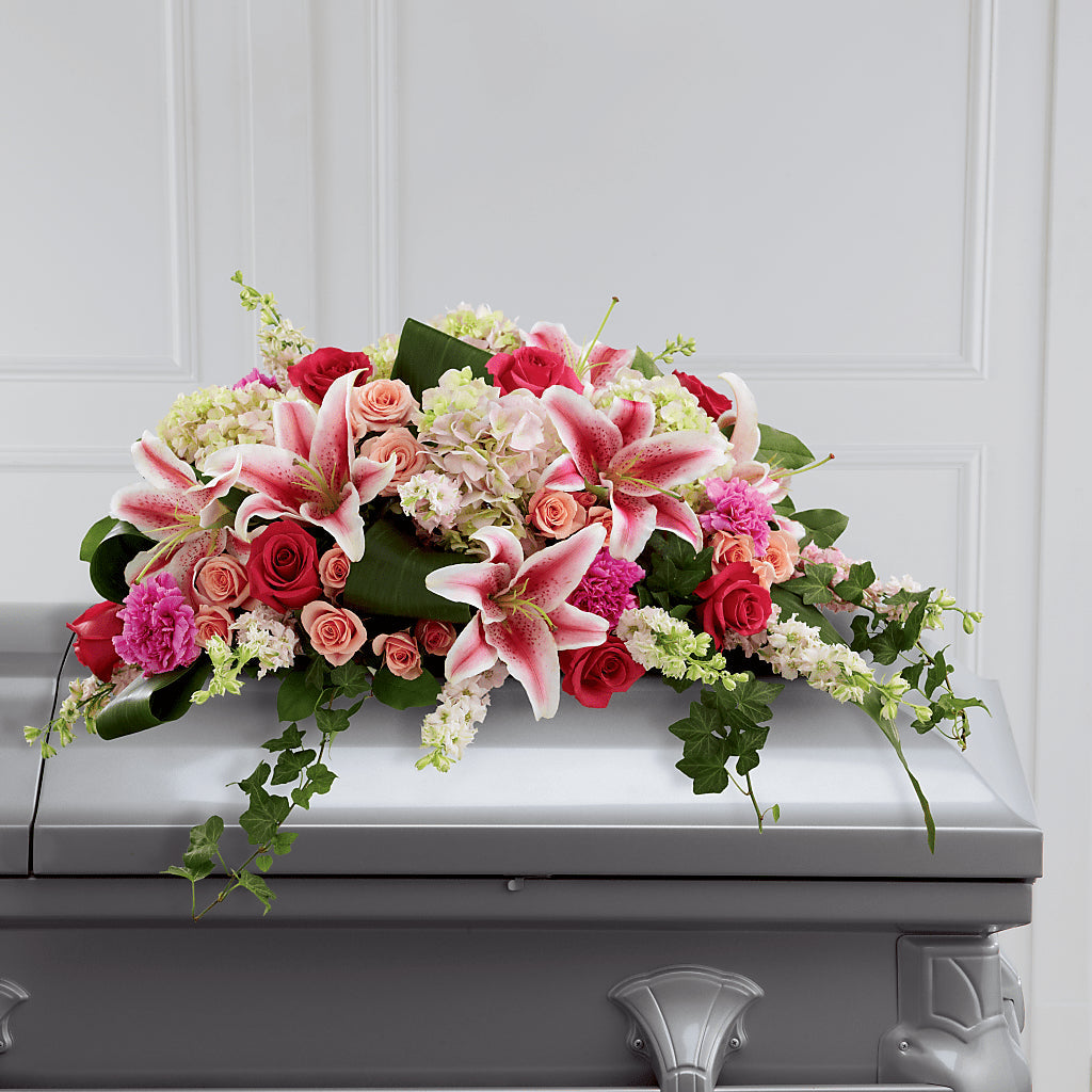 Splendid Grace Casket Spray – Burns Florist, Hanceville AL