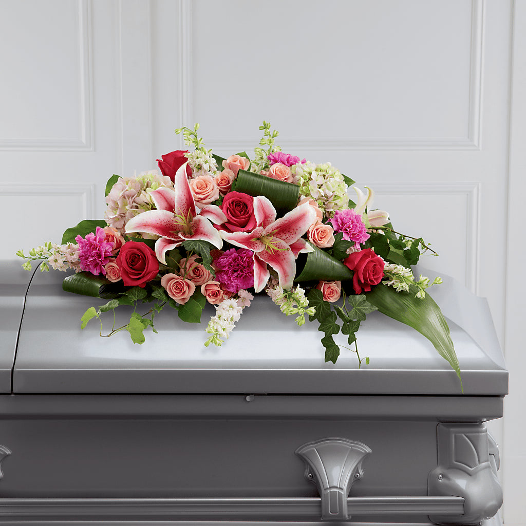 Splendid Grace Casket Spray – Burns Florist, Hanceville AL