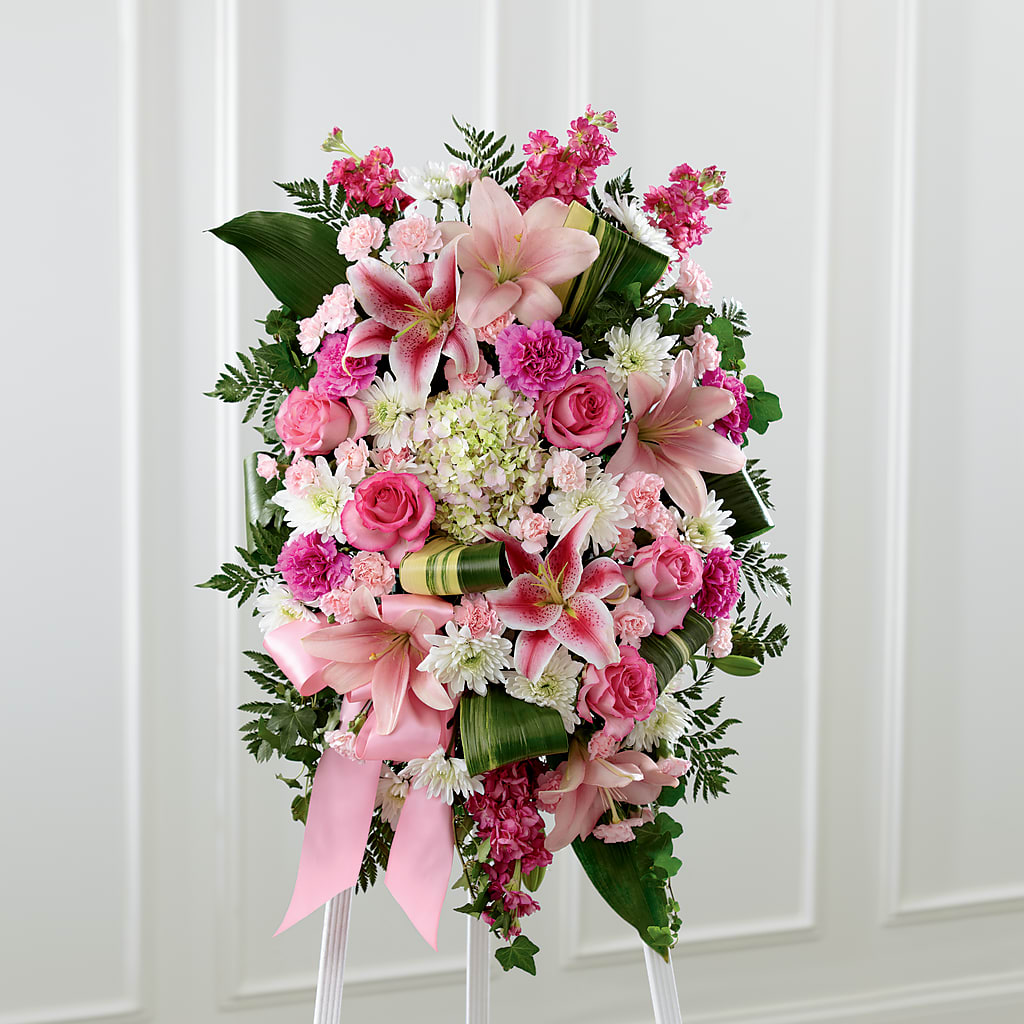 Comforting Standing Spray – Burns Florist, Hanceville AL