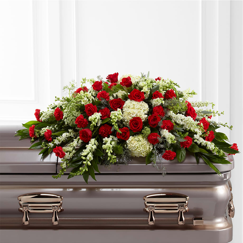 Sincerity Casket Spray – Burns Florist, Hanceville AL