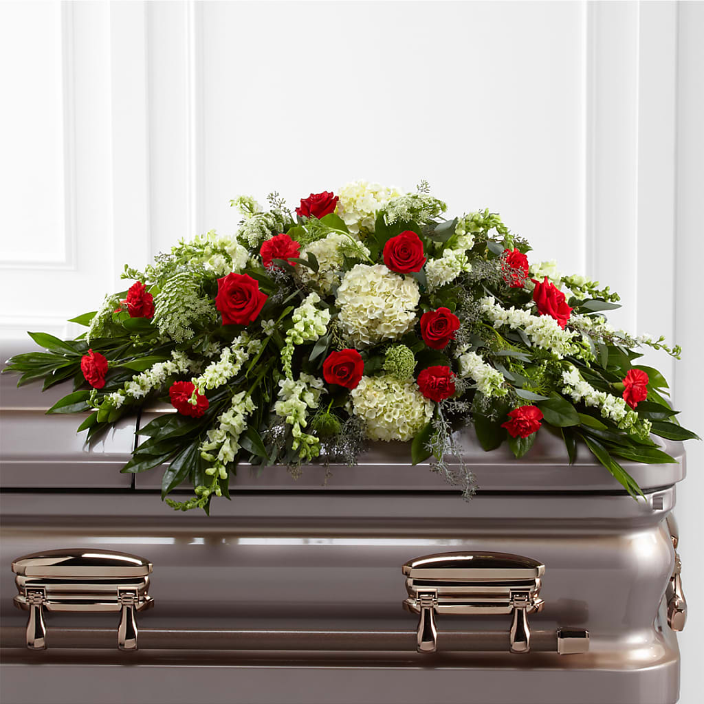 Sincerity Casket Spray – Burns Florist, Hanceville AL