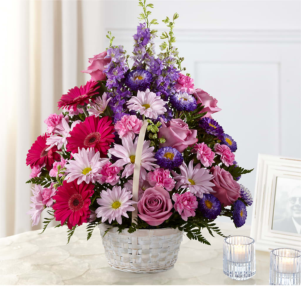 Pastel Peace Basket – Burns Florist, Hanceville AL