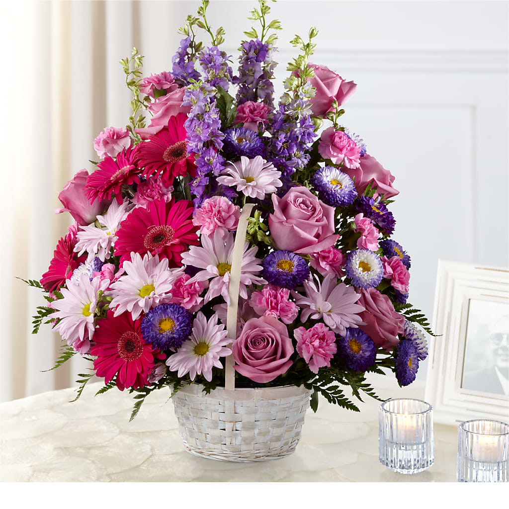 Pastel Peace Basket – Burns Florist, Hanceville AL