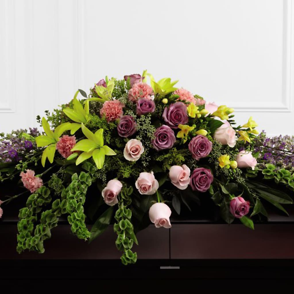 Forever Beloved Casket Spray – Burns Florist, Hanceville AL