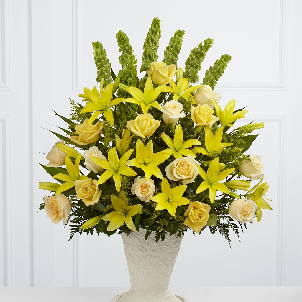 Golden Memories Arrangement – Burns Florist, Hanceville AL