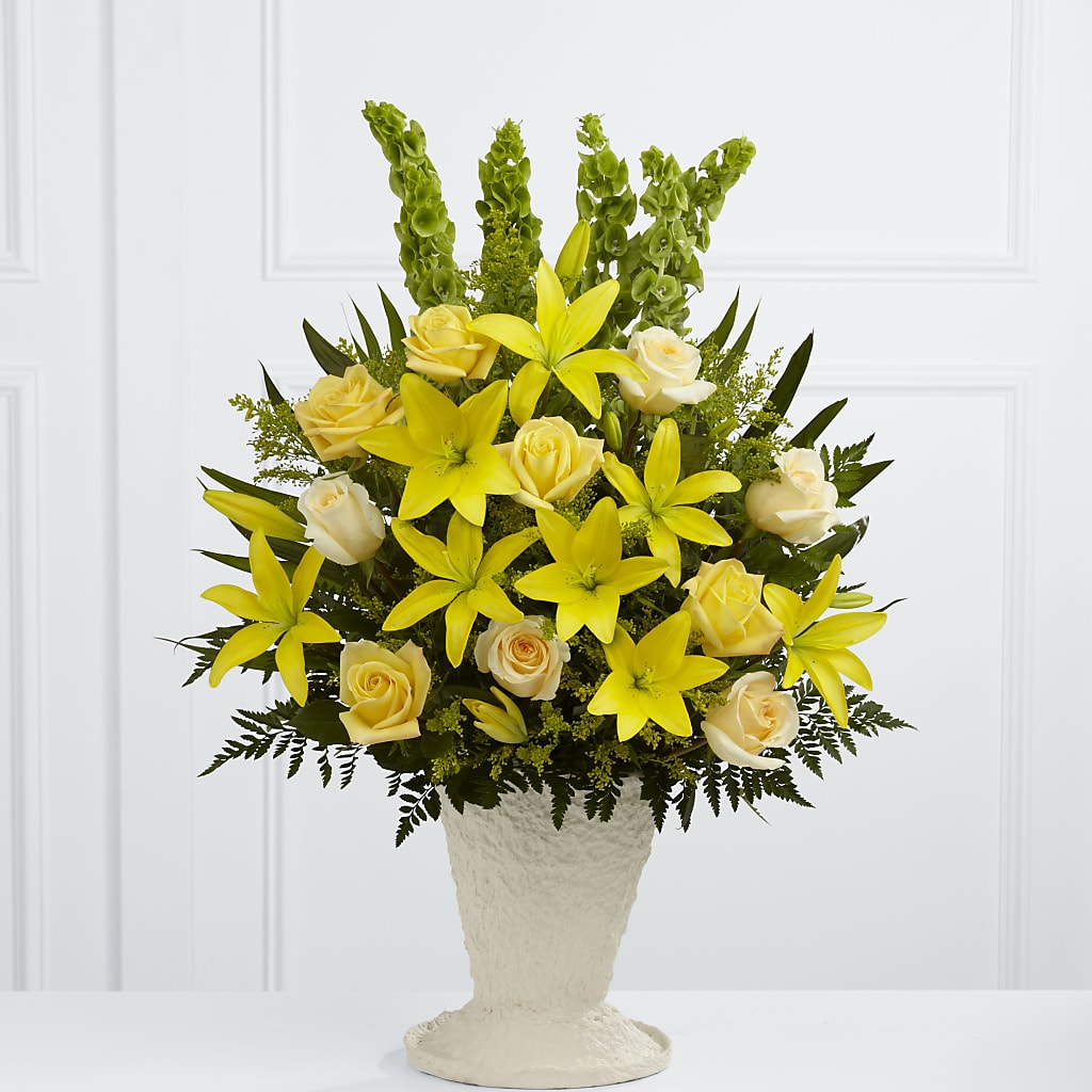 Golden Memories Arrangement – Burns Florist, Hanceville AL
