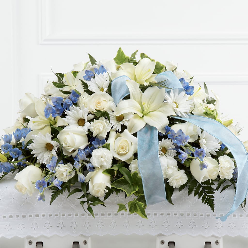 Tender Treasure Casket Spray – Burns Florist, Hanceville AL