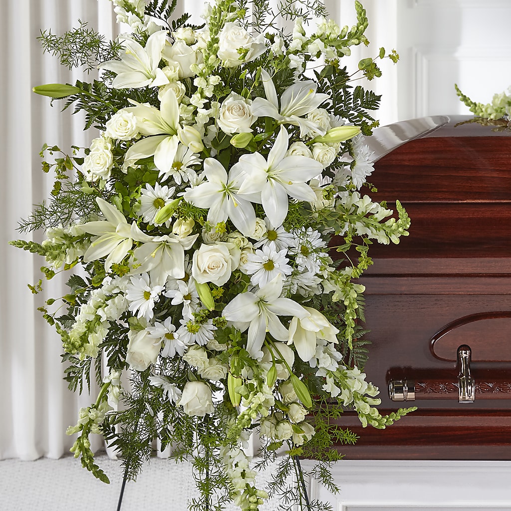 Loving Thoughts Standing Spray – Burns Florist, Hanceville AL