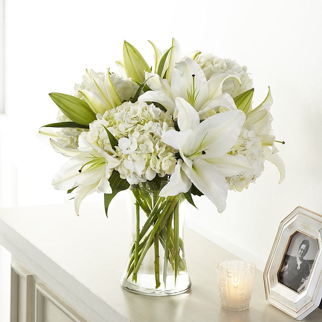 Compassionate Lily Bouquet – Burns Florist, Hanceville AL