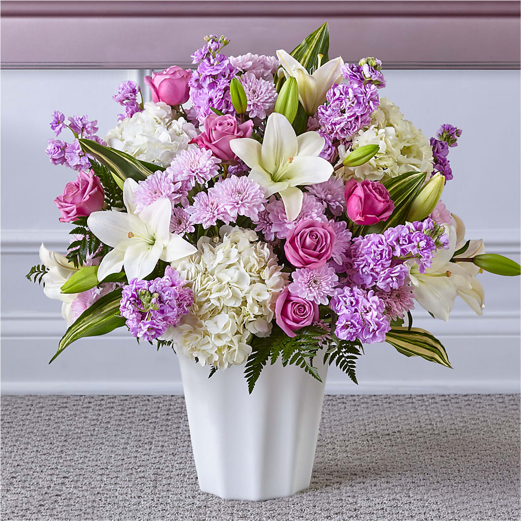 Heaven Sent Floor Basket – Burns Florist, Hanceville AL