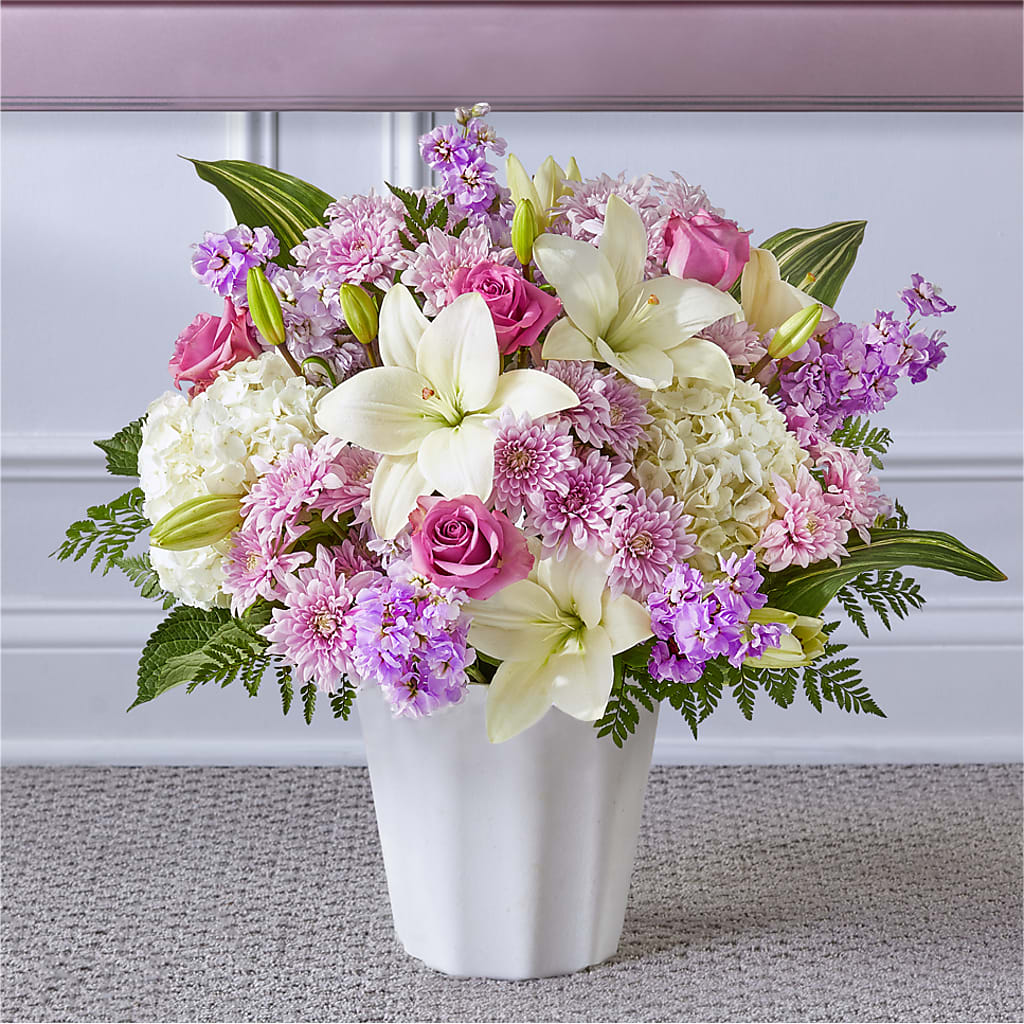 Heaven Sent Floor Basket – Burns Florist, Hanceville AL