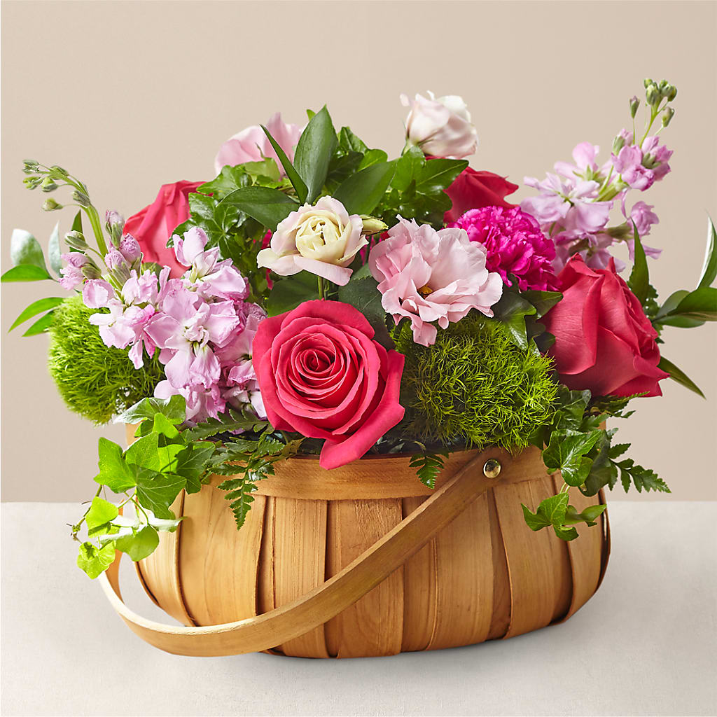 Radiance in Bloom Basket – Burns Florist, Hanceville AL