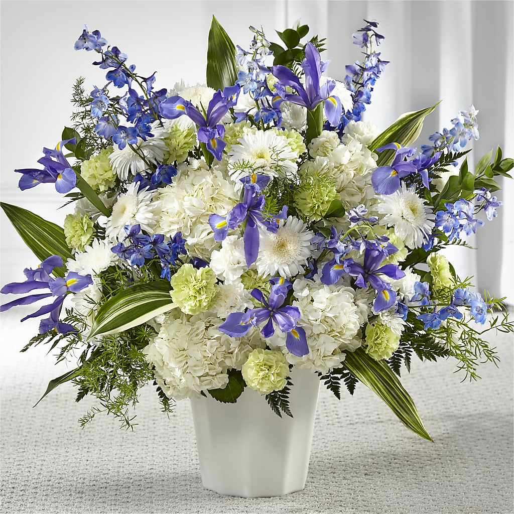 Soft Serenity Floor Basket – Burns Florist, Hanceville AL