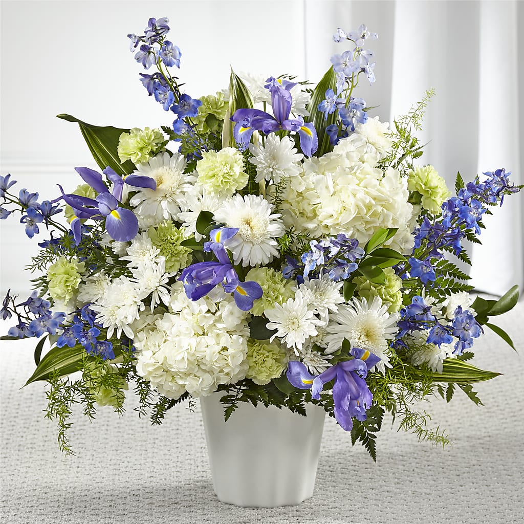 Soft Serenity Floor Basket – Burns Florist, Hanceville AL