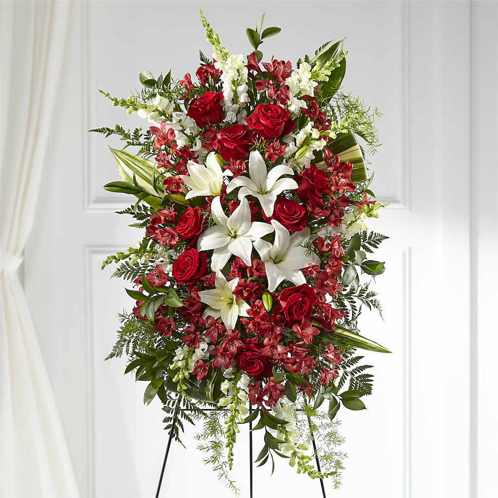 Everlasting Memory Standing Spray – Burns Florist, Hanceville AL