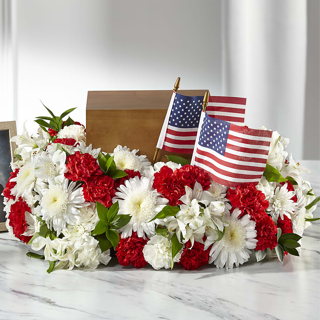 Spirit of Patriotism Cremation Adornment – Burns Florist, Hanceville AL