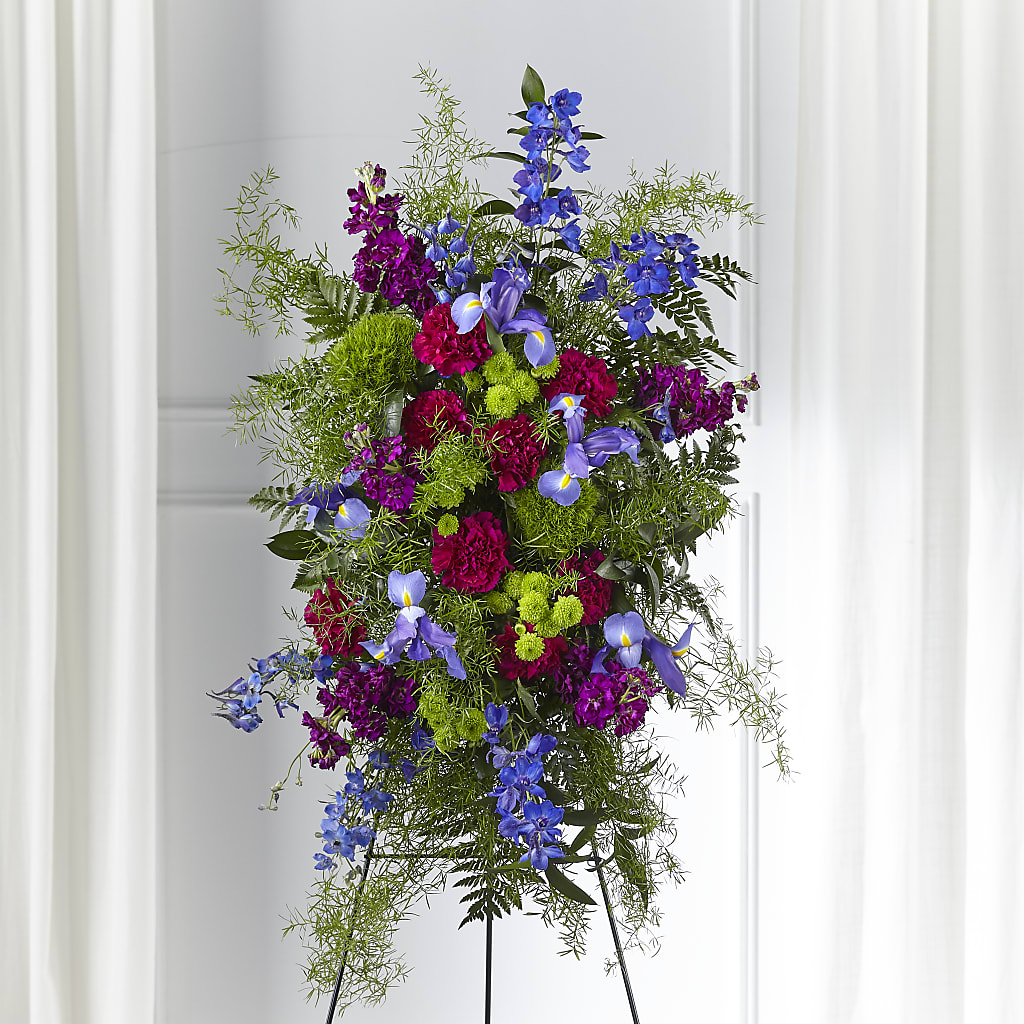 Heavenly Skies Standing Spray – Burns Florist, Hanceville AL