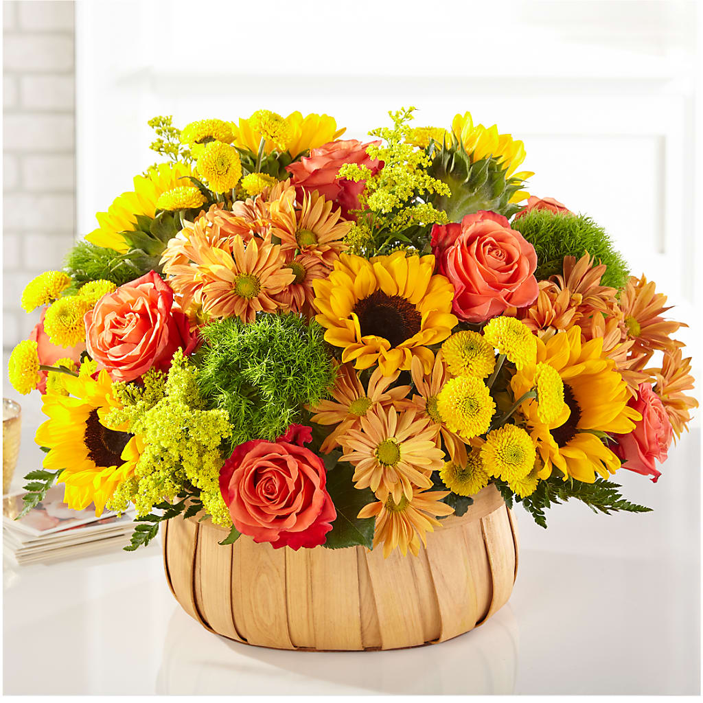 Harvest Sunflower Basket – Burns Florist, Hanceville AL