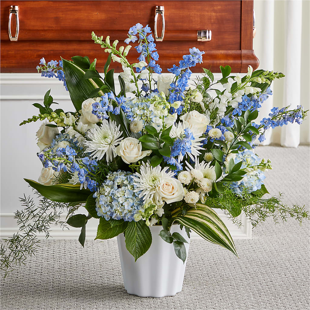 Everlasting Memories Floor Basket – Burns Florist, Hanceville AL