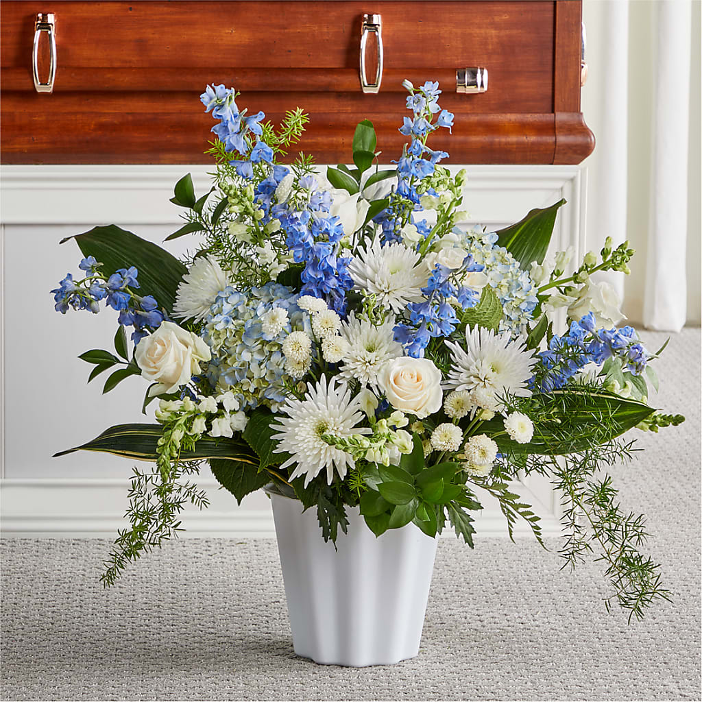 Everlasting Memories Floor Basket – Burns Florist, Hanceville AL