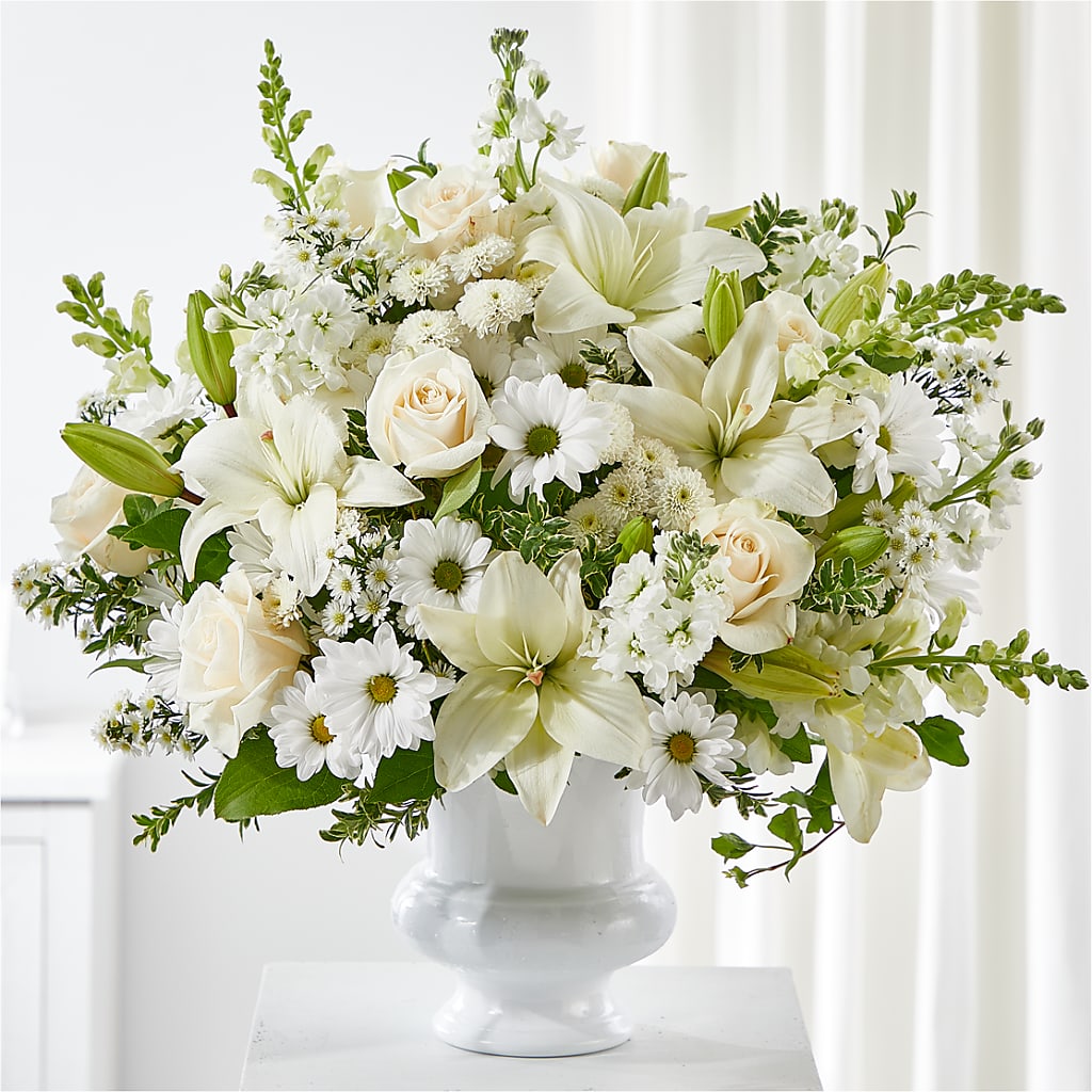 Uplifting Urn Arrangement – Burns Florist, Hanceville AL