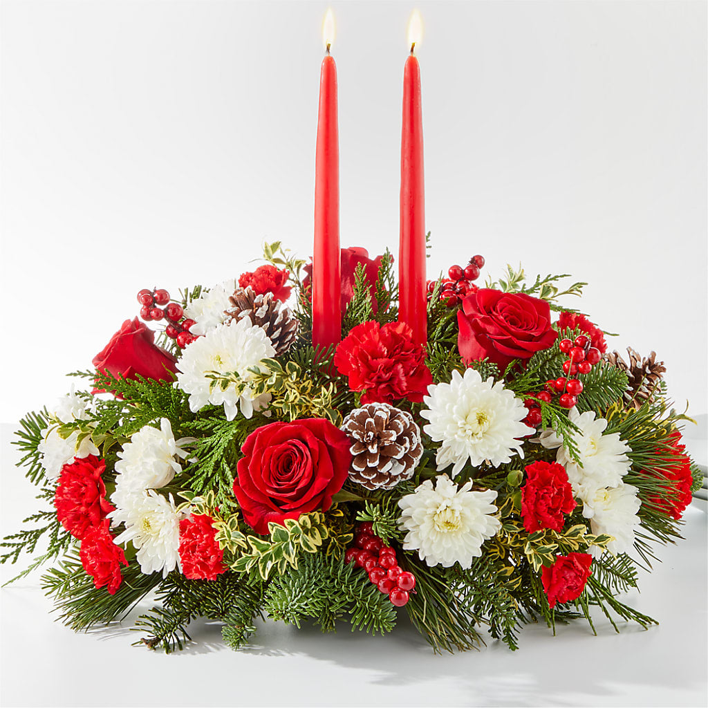 Holiday Soiree Centerpiece – Burns Florist, Hanceville AL