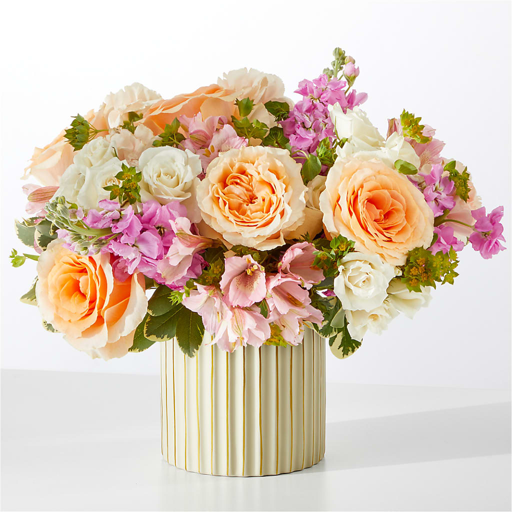 Paradise Bouquet with Ivory Vase – Burns Florist, Hanceville AL