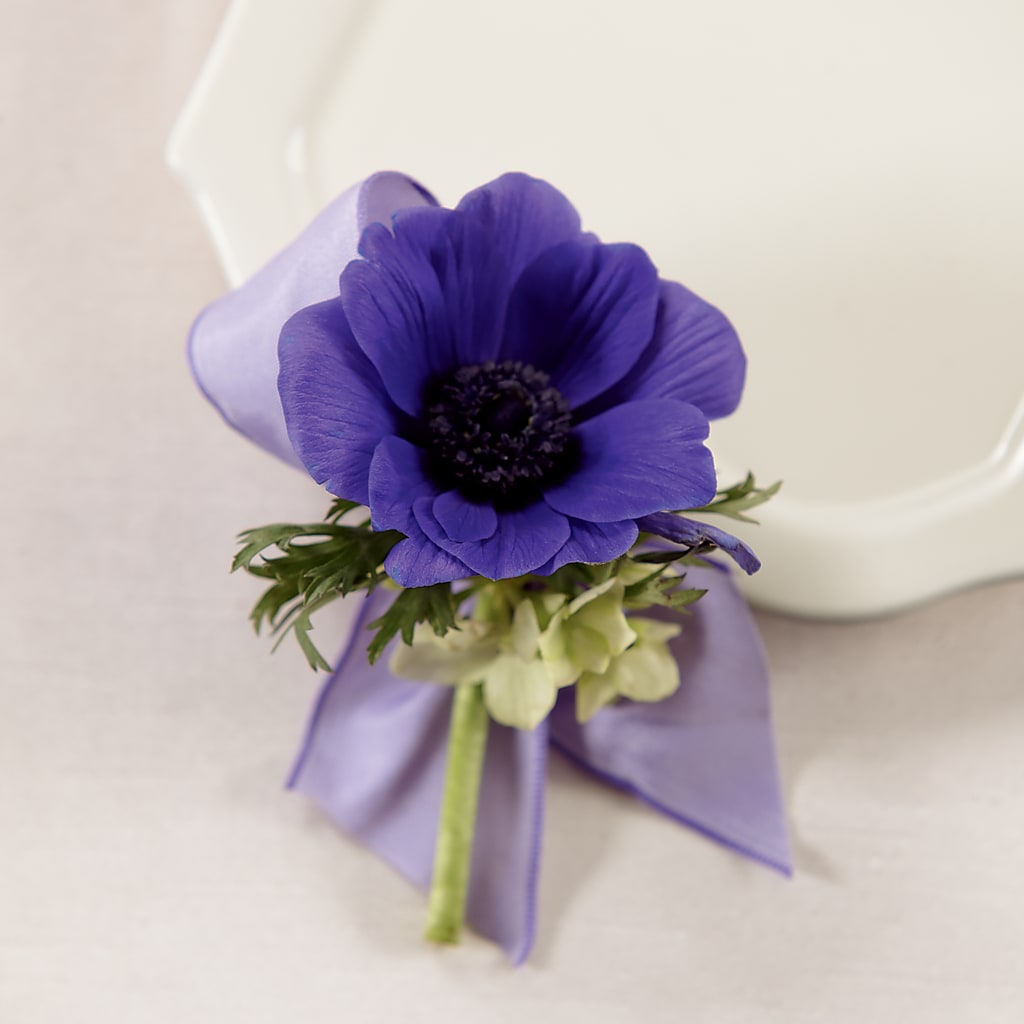 Purple Passion Boutonniere – Burns Florist, Hanceville AL
