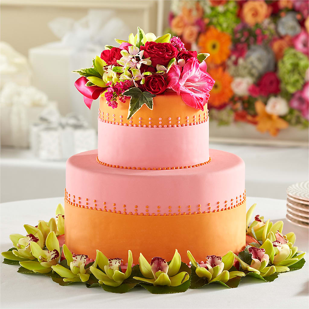 Sweet Citrus Cake Decor – Burns Florist, Hanceville AL