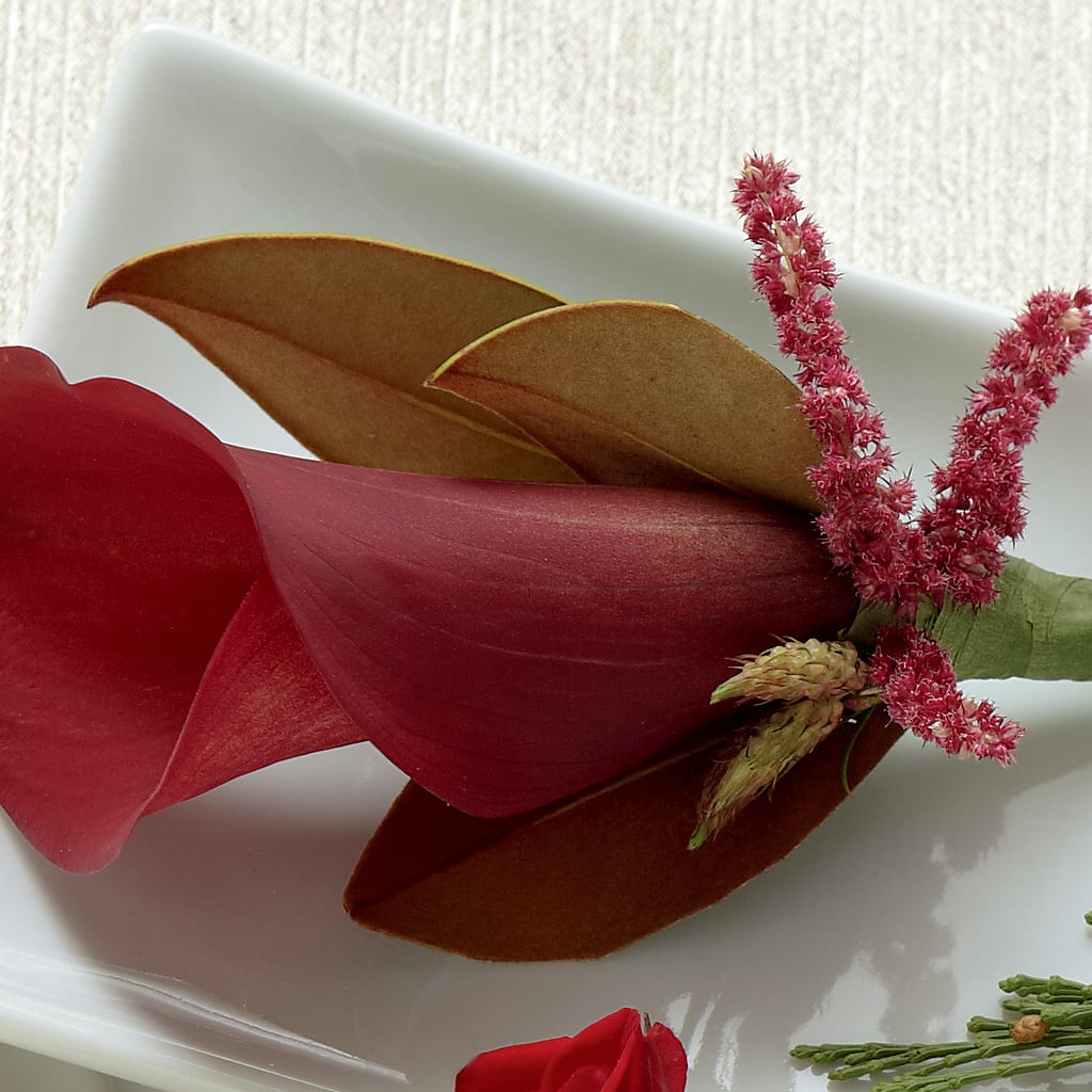 Red Calla Boutonniere – Burns Florist, Hanceville AL