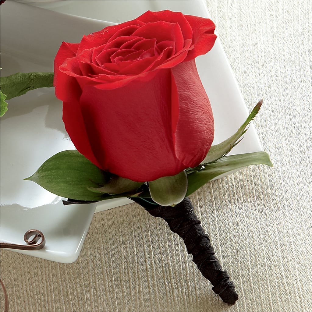 Red Rose Boutonniere – Burns Florist, Hanceville AL