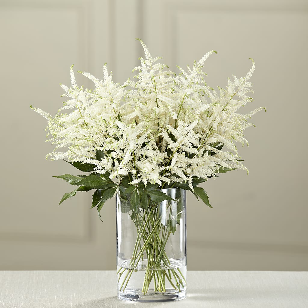 White Astilbe Bouquet – Burns Florist, Hanceville AL