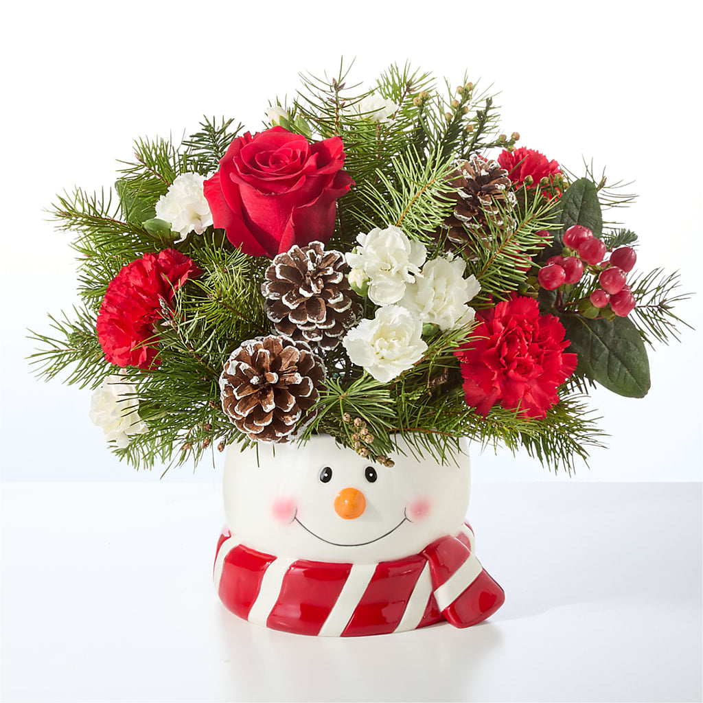 Jolly Snowman Bouquet –  Burns Florist, Hanceville AL
