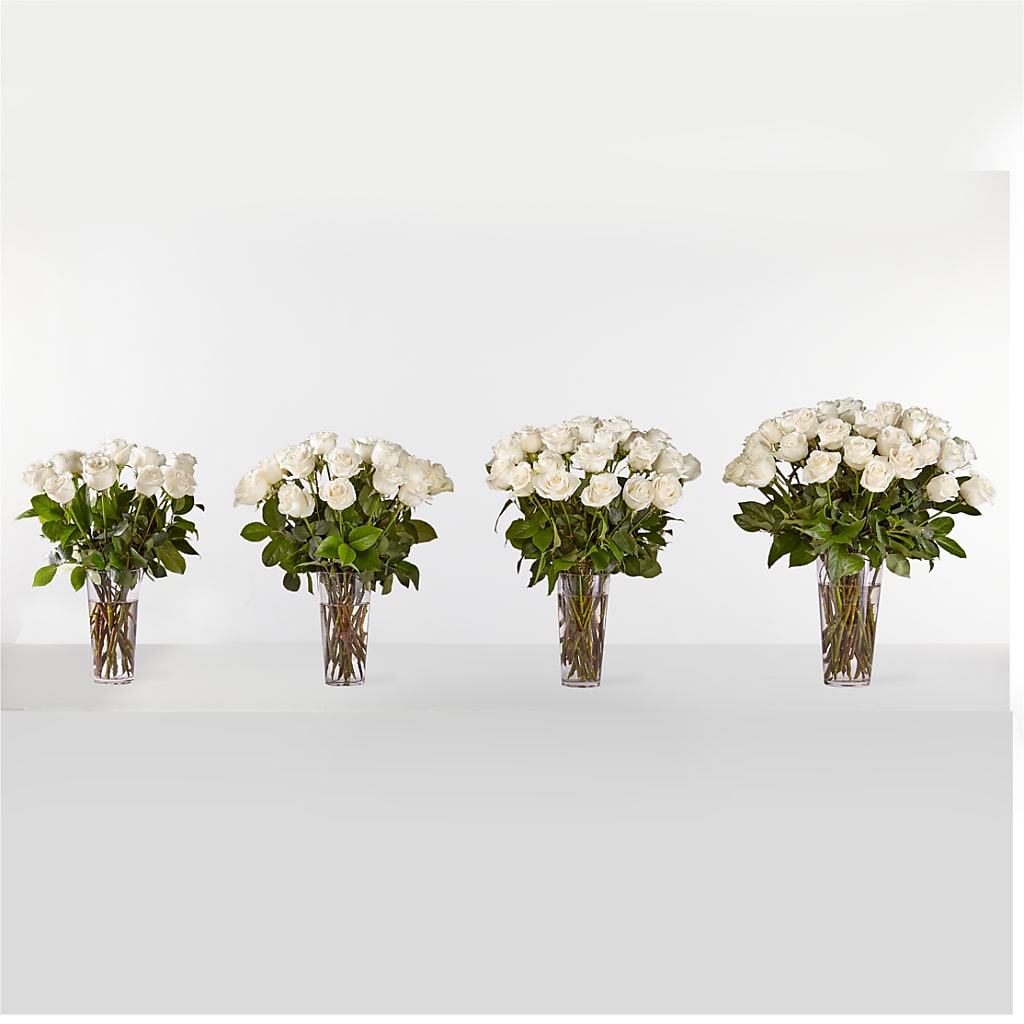 Long Stem White Rose Bouquet –  Burns Florist, Hanceville AL