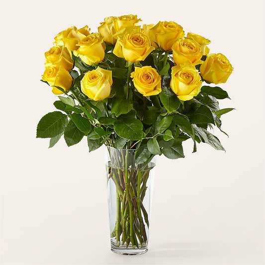 Long Stem Yellow Rose Bouquet –  Burns Florist, Hanceville AL