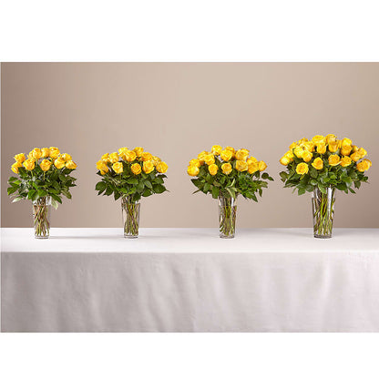 Long Stem Yellow Rose Bouquet –  Burns Florist, Hanceville AL