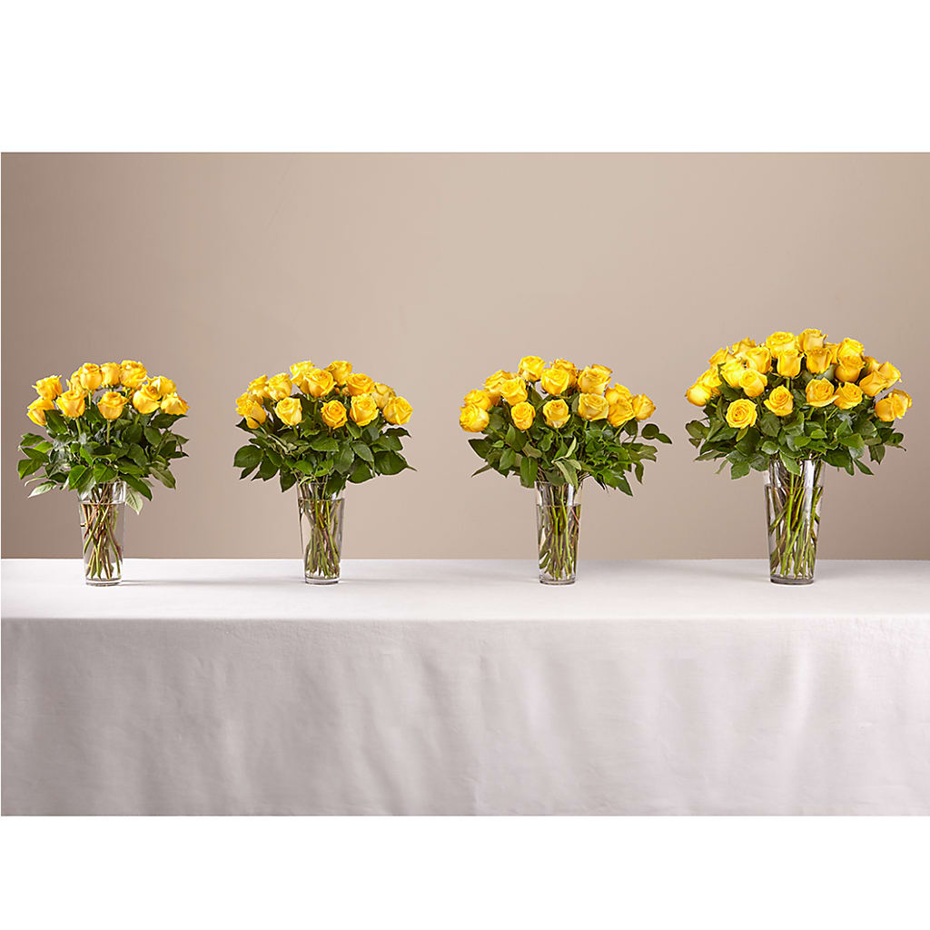 Long Stem Yellow Rose Bouquet –  Burns Florist, Hanceville AL