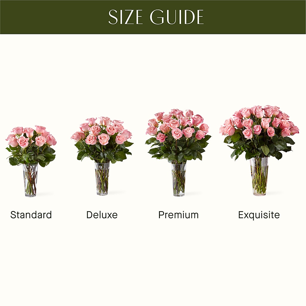 Long Stem Pink Rose Bouquet –  Burns Florist, Hanceville AL