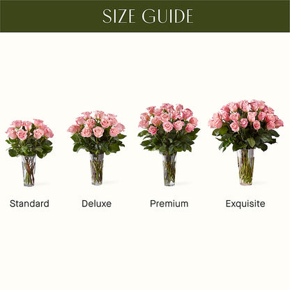 Long Stem Pink Rose Bouquet –  Burns Florist, Hanceville AL