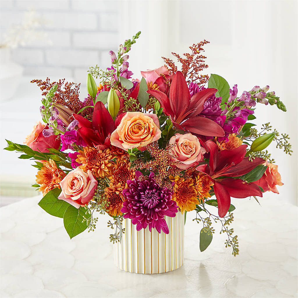 Burgundy Landscape Bouquet –  Burns Florist, Hanceville AL