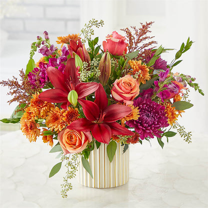 Burgundy Landscape Bouquet –  Burns Florist, Hanceville AL