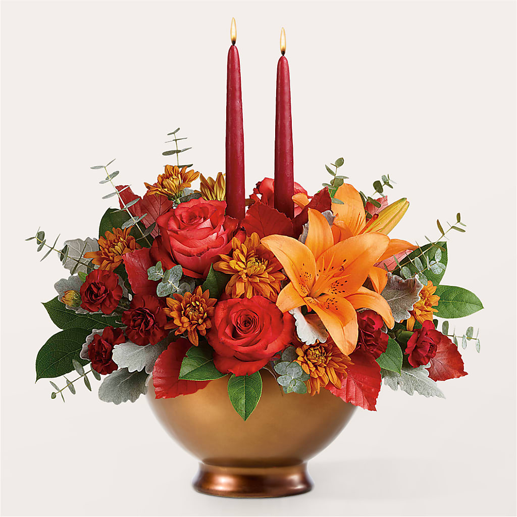 Fruits of Fall Centerpiece –  Burns Florist, Hanceville AL
