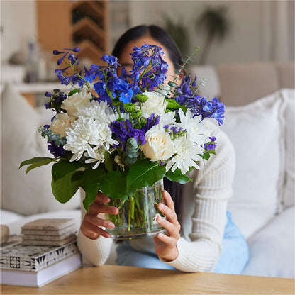 Cerulean Waves Bouquet –  Burns Florist, Hanceville AL